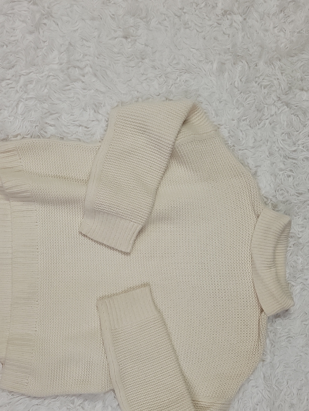 Vince Cream Turtleneck Knit Sweater